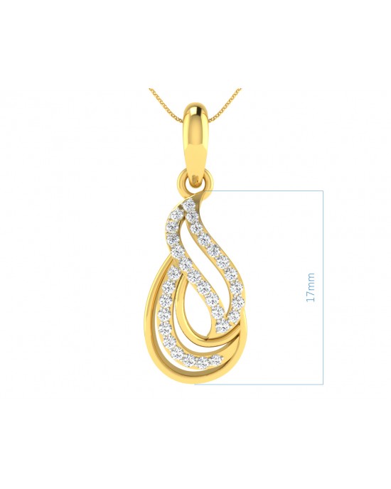 Caylin Diamond Pendant & Earrings Set