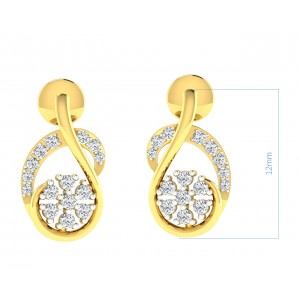 Leba Diamond Pendant & Earrings Set in Gold