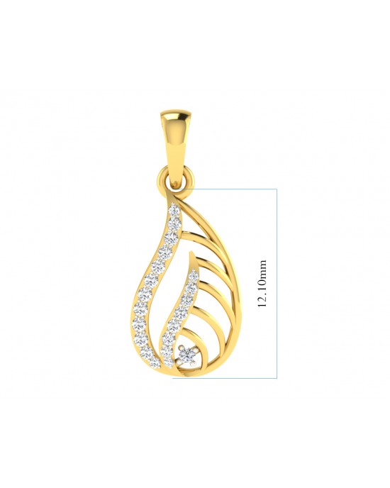 Leza Diamond Pendant & Earrings Set