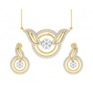 Jena Diamond Pendant & Earring Set