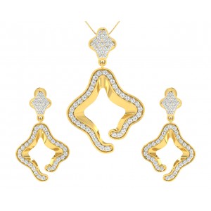 Ilsa Diamond Earrings & Pendant Set