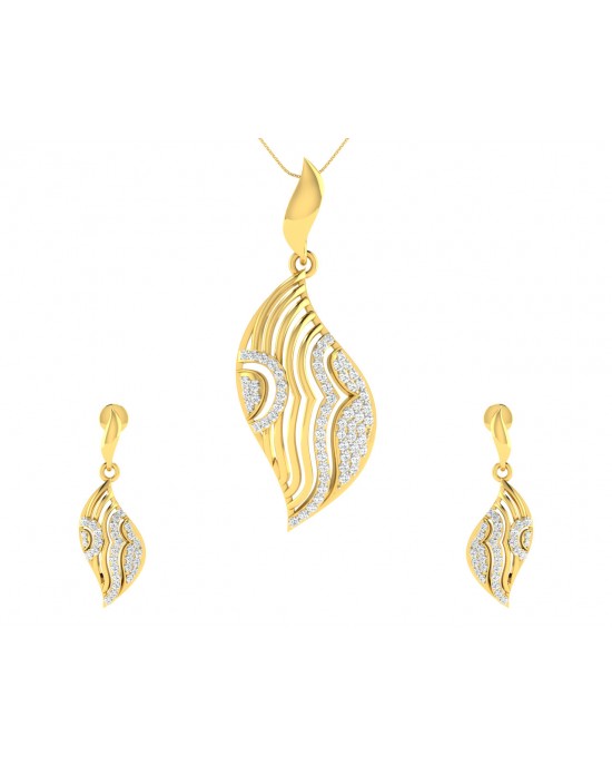 Ivanka Diamond Earrings & Pendant Set
