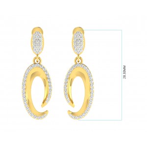 Eeva Diamond Pendant & Earring Set