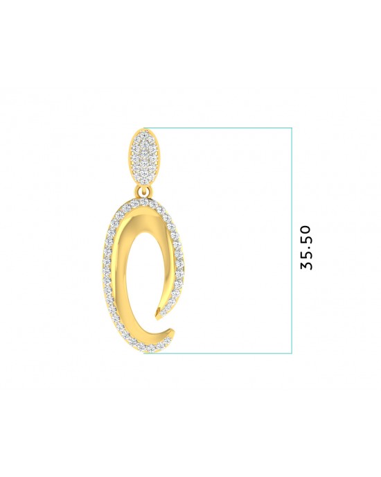 Eeva Diamond Pendant & Earring Set