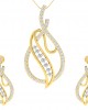 Eliza Diamond Pendant & Earrings Set