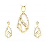Lyra Diamond  Pendant & Earrings Set