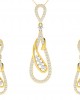 Rene Diamond Pendant & Earrings Set