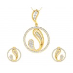 Rainie Diamond Earrings & Pendant Set
