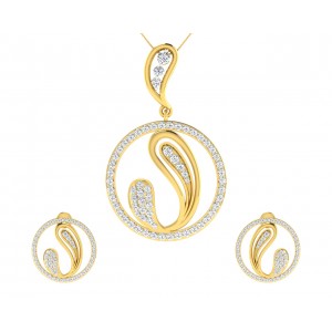 Rainie Diamond Earrings & Pendant Set