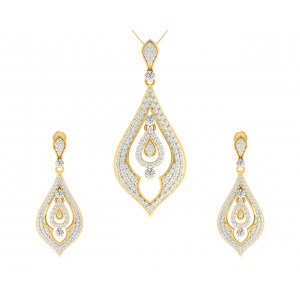 Nomi Brilliant Diamond Pendant & Earrings Set