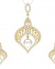 Rina Pearl & Diamond Pendant Set