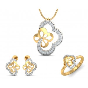 Resa Diamond Pendant Set