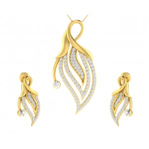 Berti Diamond Earrings & Pendant set