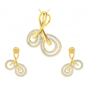 Dian Diamond Pendant & Earrings set