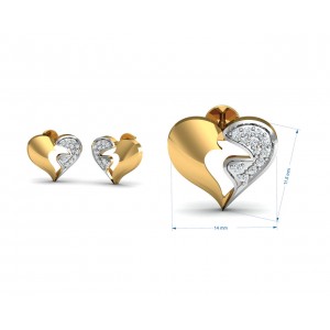 Pana Diamond Heart Pendant Earring & Ring Set