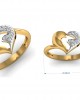 Pana Diamond Heart Pendant Earring & Ring Set