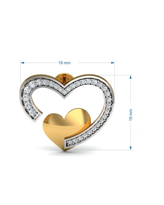 Fiona Diamond Heart  Pendant Earrings & Ring Set