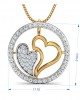 Samra Diamond Hearts Pendant Set