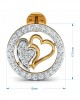 Samra Diamond Hearts Pendant Set