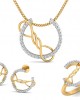 Tanya Diamond Pendant set in Gold