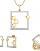 Sabina Gold & Diamond Pendant Set