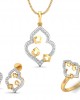 Ella diamond Pendant set in Gold