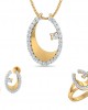 Wina Gold & Diamond Ring, Earring & Pendant Set