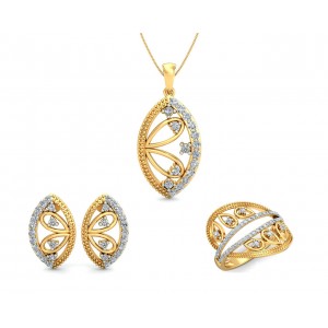 Tara Diamond Pendant set In Gold 