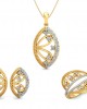 Tara Diamond Pendant set In Gold 