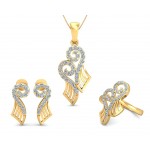Sana Diamond Pendant set in 14k gold