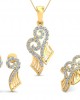 Sana Diamond Pendant set in 14k gold