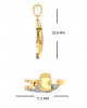 Sana Diamond Pendant set in 14k gold