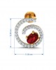 Verica ruby Pendant, Earring & Ring Set in Gold with diamonds