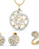 Astra Diamond pendant set in 14k hallmarked Gold