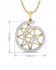 Astra Diamond pendant set in 14k hallmarked Gold