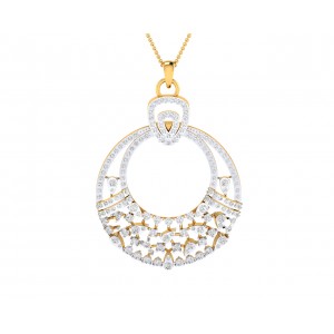 Vikki Diamond Pendant & Earrings set in gold