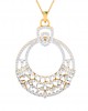 Vikki Diamond Pendant & Earrings set in gold