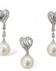 Pearl & Diamonds Pendant Set