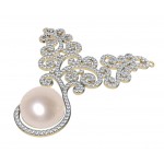 Pearl & Diamond Designer Pendant