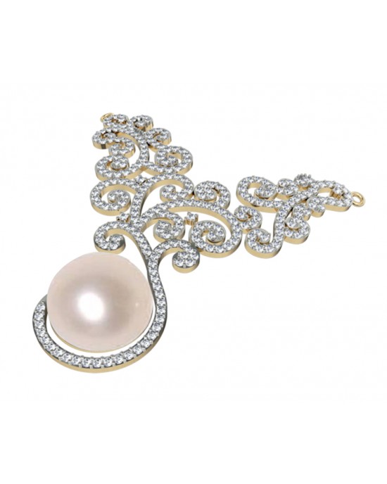 Pearl & Diamond Designer Pendant