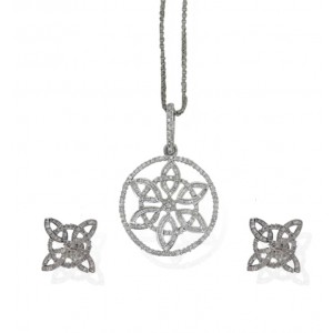 Diamond Pendant Set 