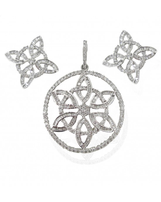 Diamond Pendant Set 