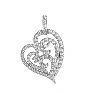 Simply Endearing Diamond Heart Pendant