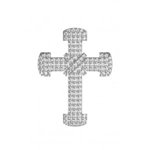 Sparkling Cross pendant with diamonds