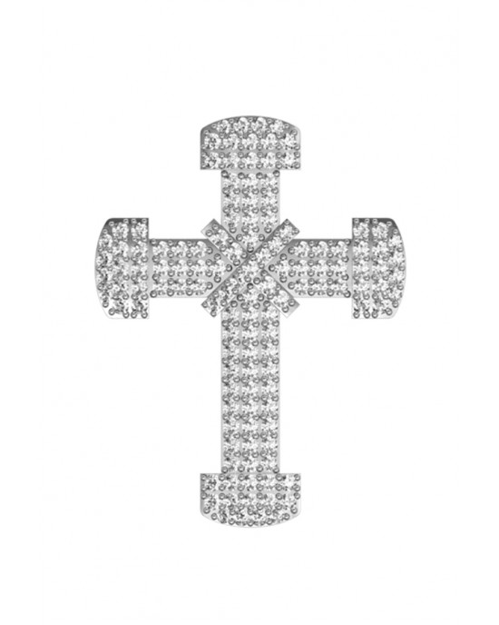 Sparkling Cross pendant with diamonds