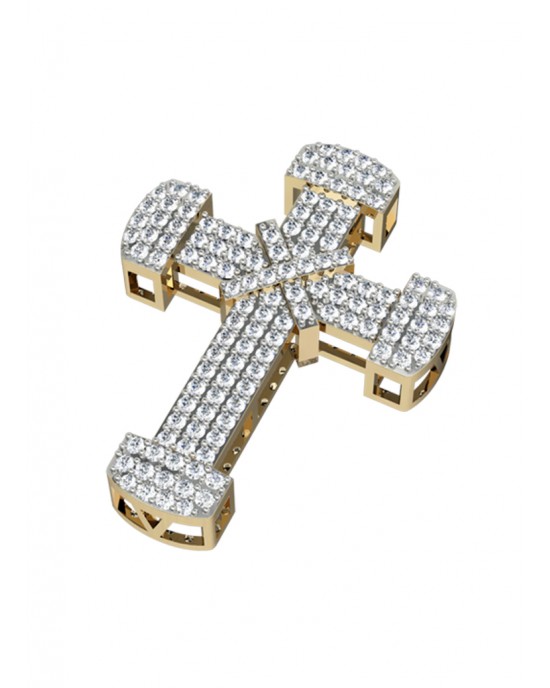 Sparkling Cross pendant with diamonds