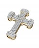 Sparkling Cross pendant with diamonds