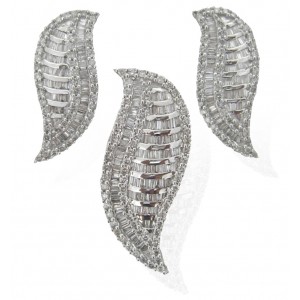 Diamond Pendant & Earring Set
