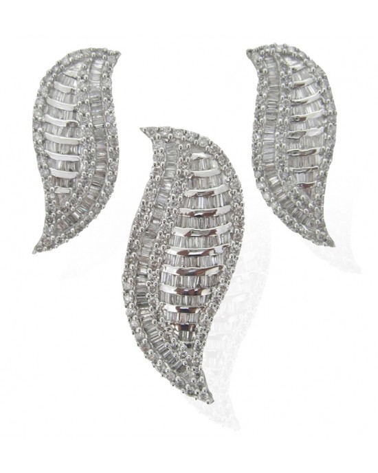Diamond Pendant & Earring Set