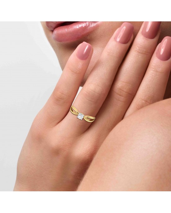 Leia diamond ring in 14k  Gold